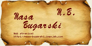 Maša Bugarski vizit kartica
